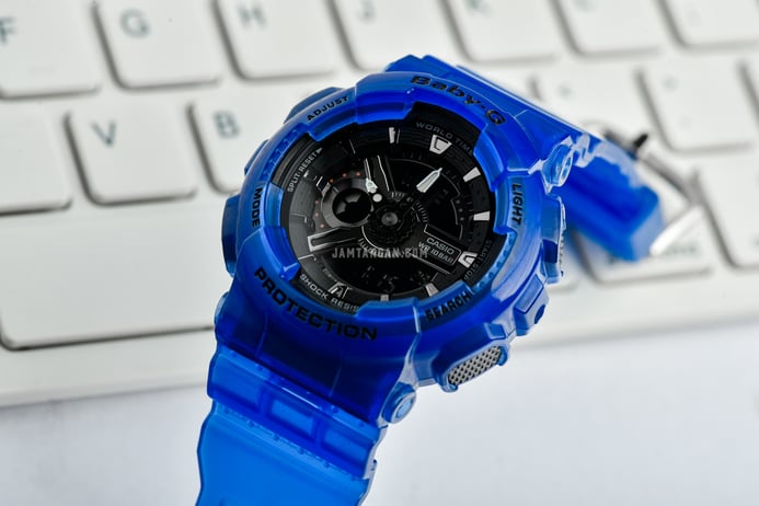 Casio G-Shock GA-110CR-2ADR_BA-110CR-2ADR Couple Aqua Planet Blue Resin Strap