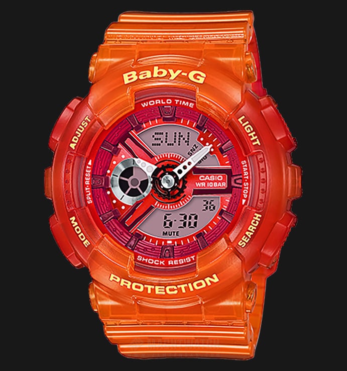 Casio Baby-G BA-110JM-4ADR G-Shock Tandem Series Orange Resin Band