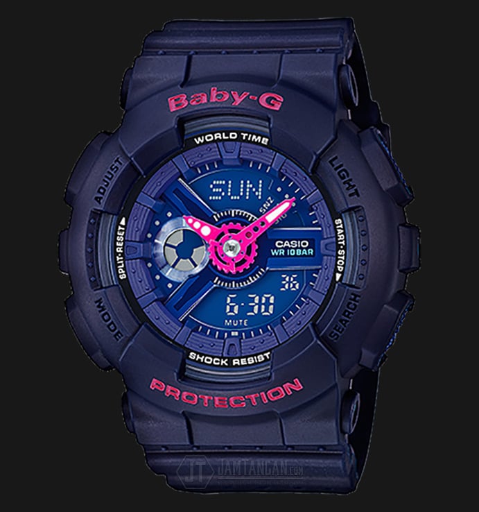 Casio Baby-G BA-110PP-2ADR Water Resistant 100M Resin Band