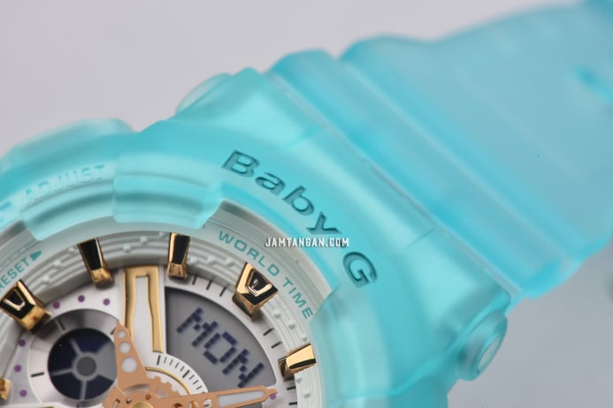 Casio Baby-G BA-110SC-2ADR Spring And Summer Digital Analog Dial Tosca Transparent Resin Band