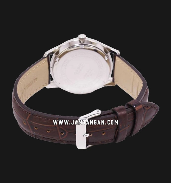 Casio General BEM-151L-4AVDF Beside Classic Red Dial Brown Leather Band