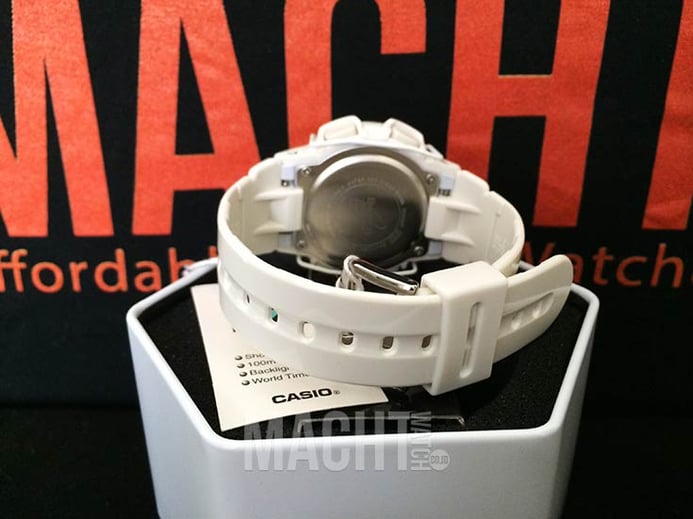 Casio Baby-G BG-1005A-7DR Beige Digital Dial White Resin Strap