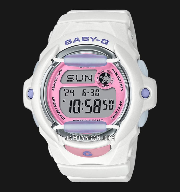 Casio Baby-G BG-169PB-7DR Be You Be Me Digital Dial White Resin Band