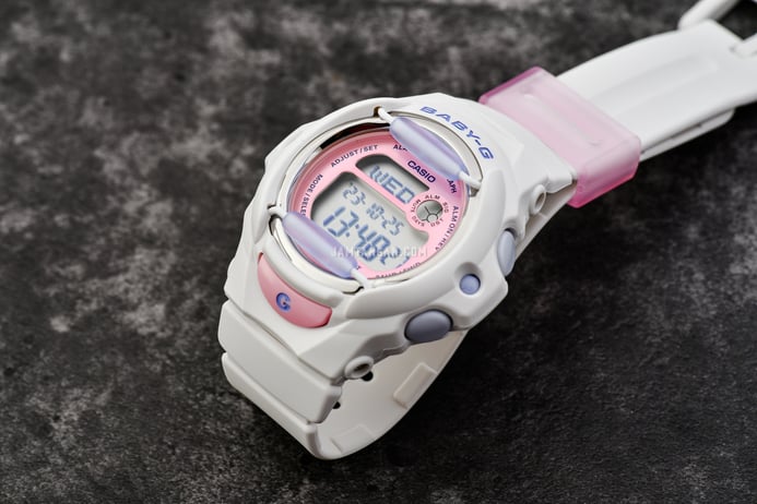 Casio Baby-G BG-169PB-7DR Be You Be Me Digital Dial White Resin Band