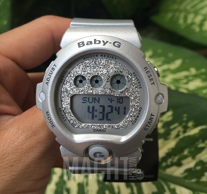 Casio Baby-G BG-6900SG-8DR Silver Digital Dial Silver Resin Strap