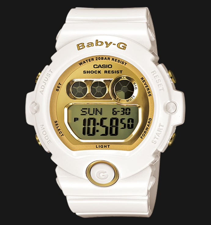 Casio Baby-G BG-6901-7DR Digital Dial White Resin Band