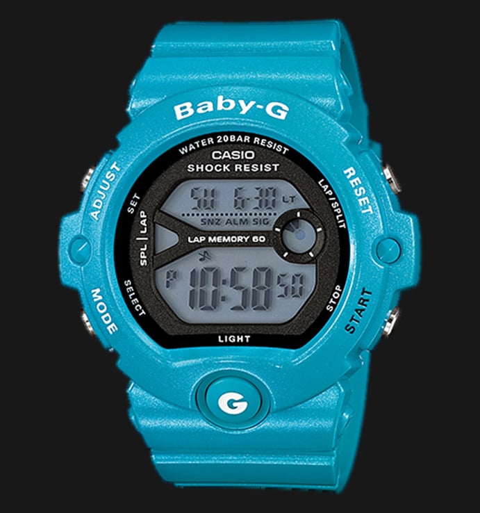 Casio Baby-G For Runners BG-6903-2DR Ladies Digital Dial Blue Resin Band