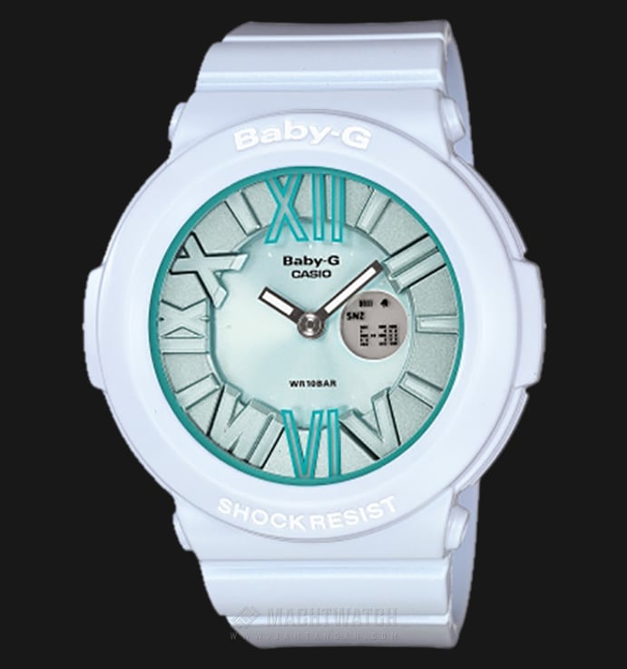 Casio Baby-G BGA-161-2BDR Neon Illuminator Watch Resin Band