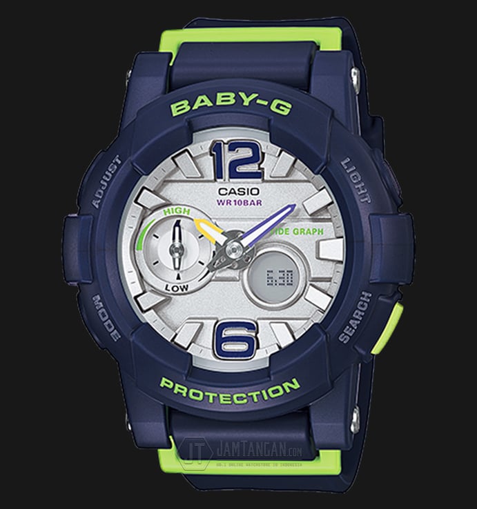 Casio Baby-G BGA-180-2BDR Water Resistant 100M Resin Band