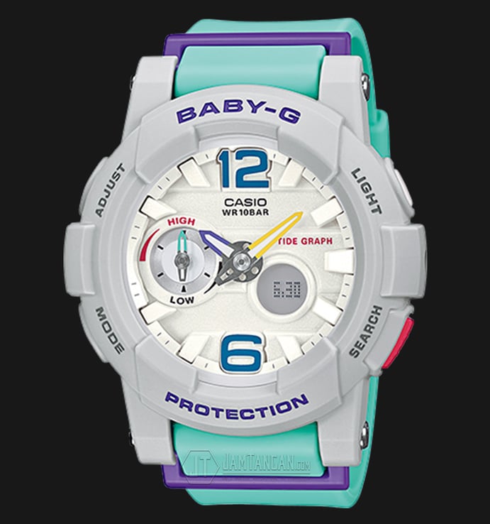 Casio Baby-G BGA-180-3BDR Water Resistant 100M Resin Band