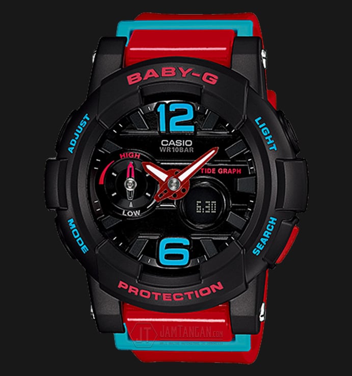 Casio Baby-G BGA-180-4BDR Water Resistant 100M Resin Band
