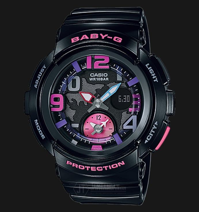 Casio Baby-G BGA-190-1BDR Water Resistant 100M Resin Band