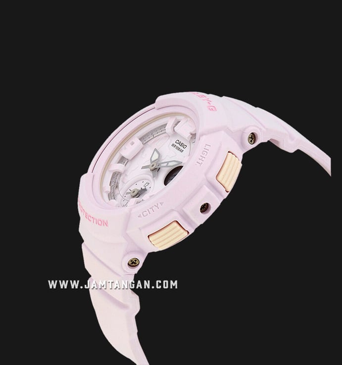 Casio Baby-G BGA-190BC-4BDR Pink Digital Analog Dial Pink Resin Strap