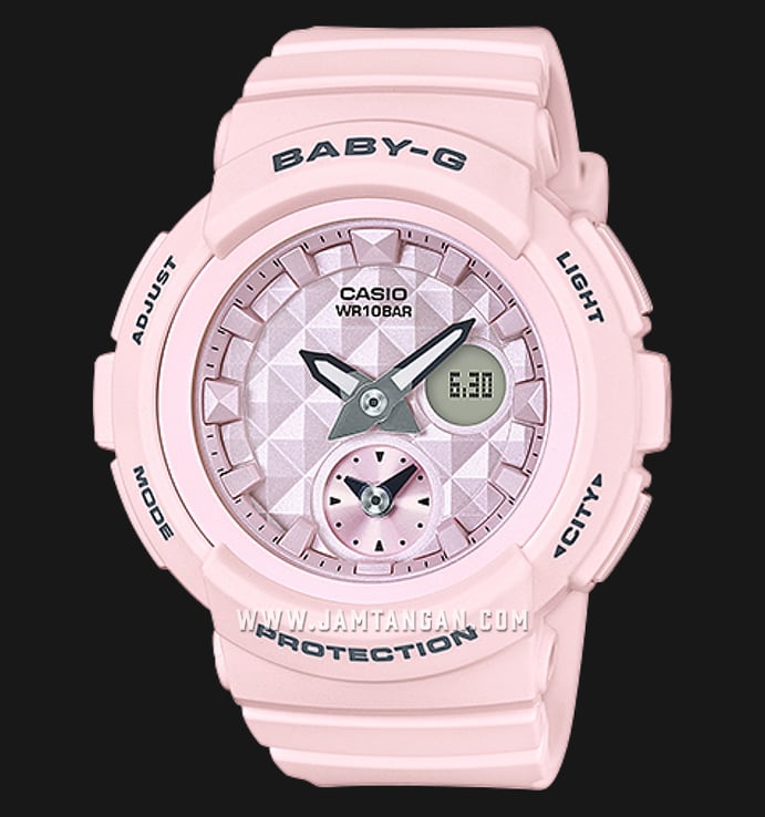 Casio Baby-G BGA-190BE-4ADR Standard Analog-Digital Pastel Pink Resin Band