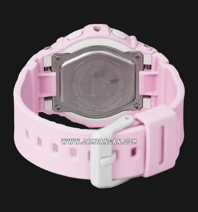 Casio Baby-G BGA-270-4ADR Protection Ladies Digital Analog Dial Pink Resin Band