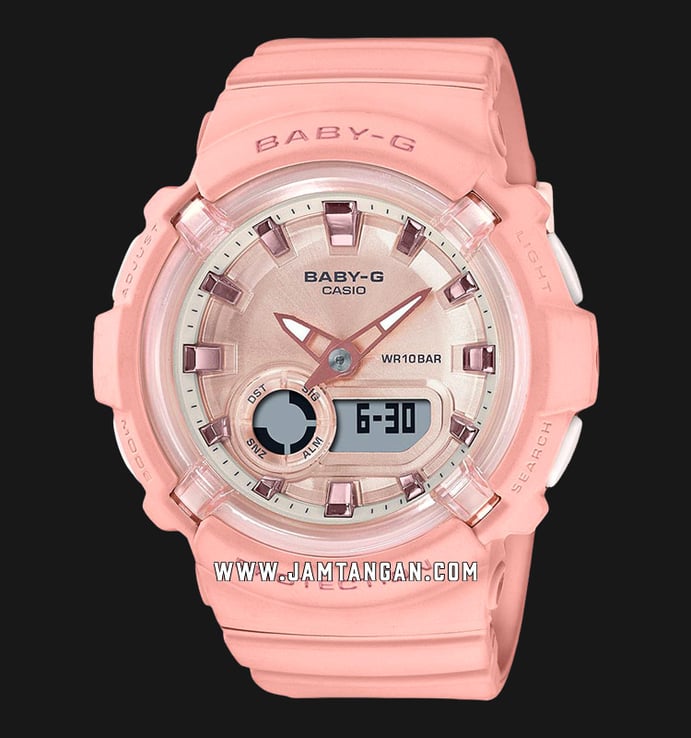 Casio Baby-G BGA-280-4ADR Ladies Digital Analog Dial Pink Pastel Resin Band