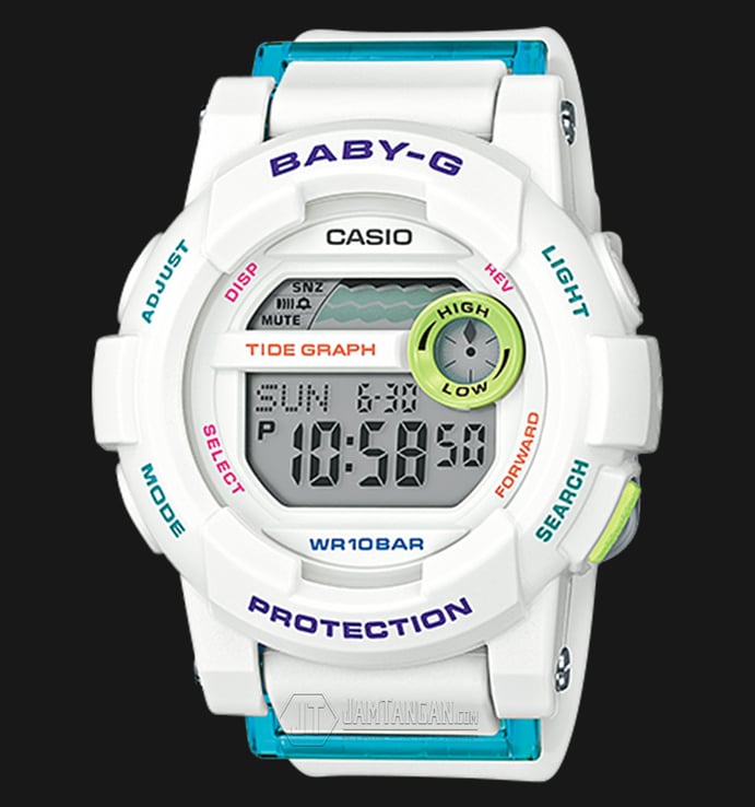Casio Baby-G BGD-180FB-7DR Water Resistant 100M Resin Band