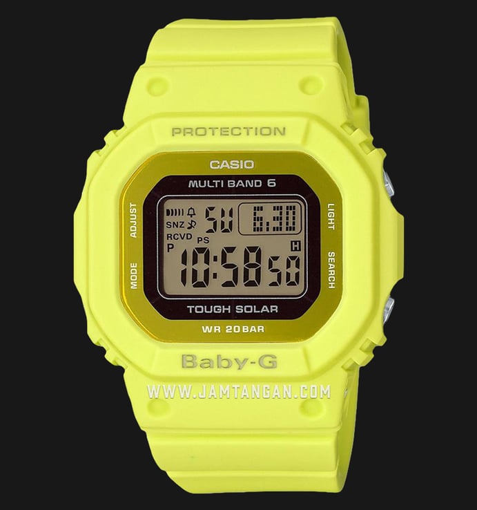 Casio Baby-G BGD-5000MD-9JF Ladies Digital Dial Yellow Resin Strap