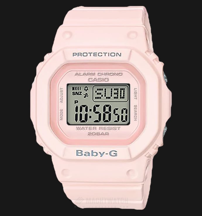 Casio Baby-G BGD-560-4DR Femininity Digital Dial Pink Resin Band