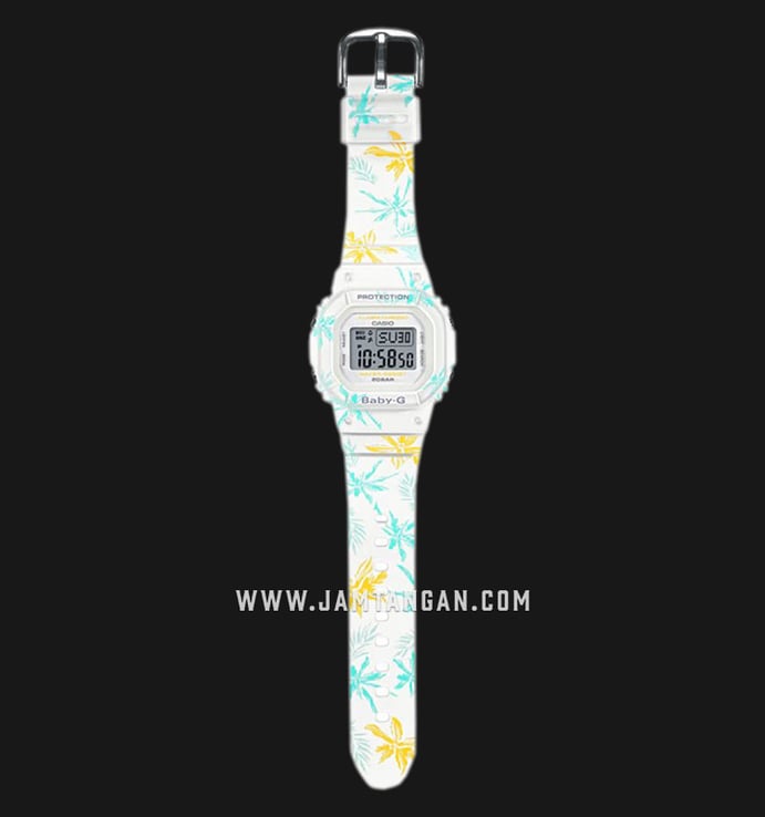 Casio Baby-G BGD-560CF-7DR Special Color Model Ladies Digital Dial White Resin Band