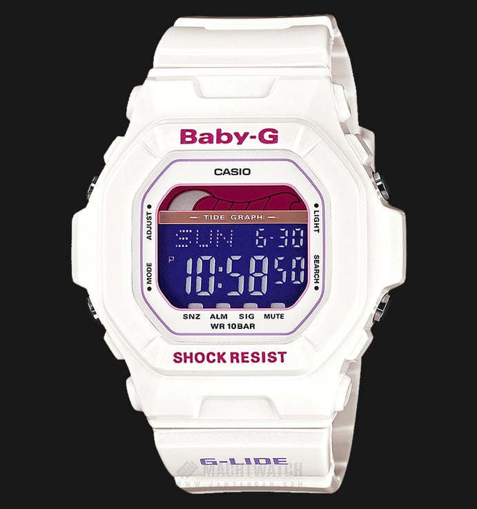 Casio Baby-G BLX-5600-7DR Clock G-Lide Resin Band
