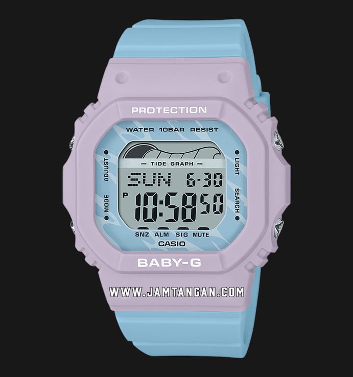 Casio Baby-G G-Lide BLX-565-2DR Digital Dial Baby Blue Resin Band