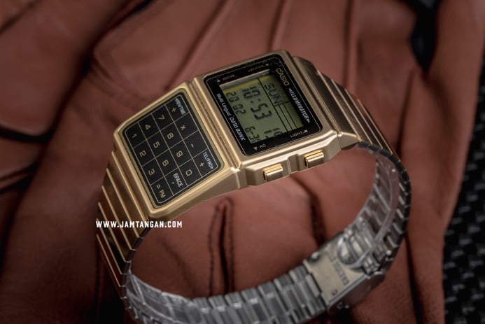 Casio General DBC-611G-1DF Digital Dial Gold Stainless Steel Strap