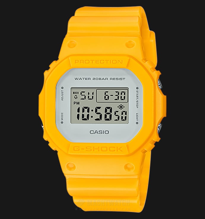 Casio G-Shock DW-5600CU-9JF Water Resistant 200M Yellow Resin Band