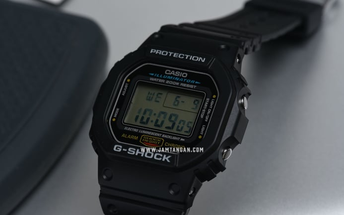 Casio G-Shock DW-5600E-1VDF Origin Digital Dial Black Resin Band