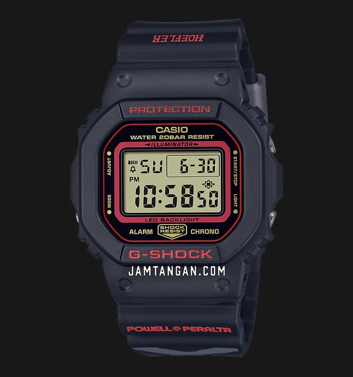 Casio G-Shock X Kelvin Hoefler X Powell Peralta DW-5600KH-1DR Resin Band Limited Edition