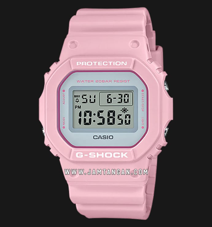 Casio G-Shock DW-5600SC-4DR Spring Color Digital Dial Pink Powder Resin  Band