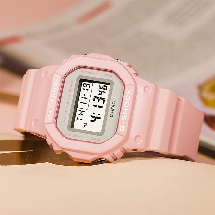 Casio G-Shock DW-5600SC-4JF Spring Color Digital Pink Dial Pink Resin Band