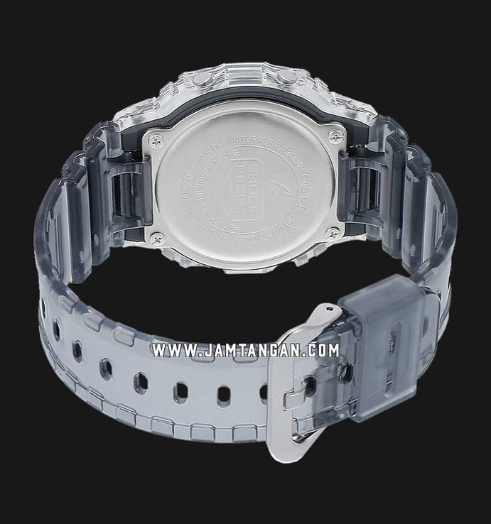 Casio G-Shock DW-5600SK-1DR Skeleton Series Digital Dial Grey Resin Band