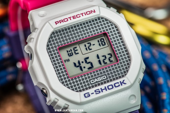 Casio G-shock DW-5600THB-7JF Special Colour Retro Style Digital Dial Dual Tone Resin Band