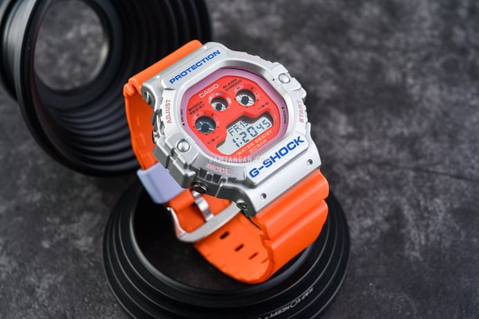 Casio G-Shock DW-5900EU-8A4DR Euphoria Series Digital Dial Orange Resin Band
