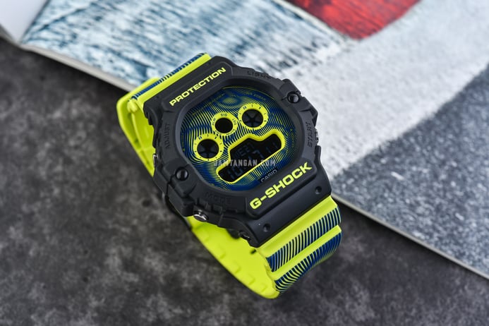 Casio G-Shock DW-5900TD-9DR Time Distortion Series Digital Dial Printed Resin Band