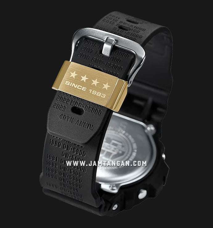 Casio G-Shock DW-6640RE-1DR 40th Anniversary REMASTER BLACK Digital Dial Resin Band Limited Edition