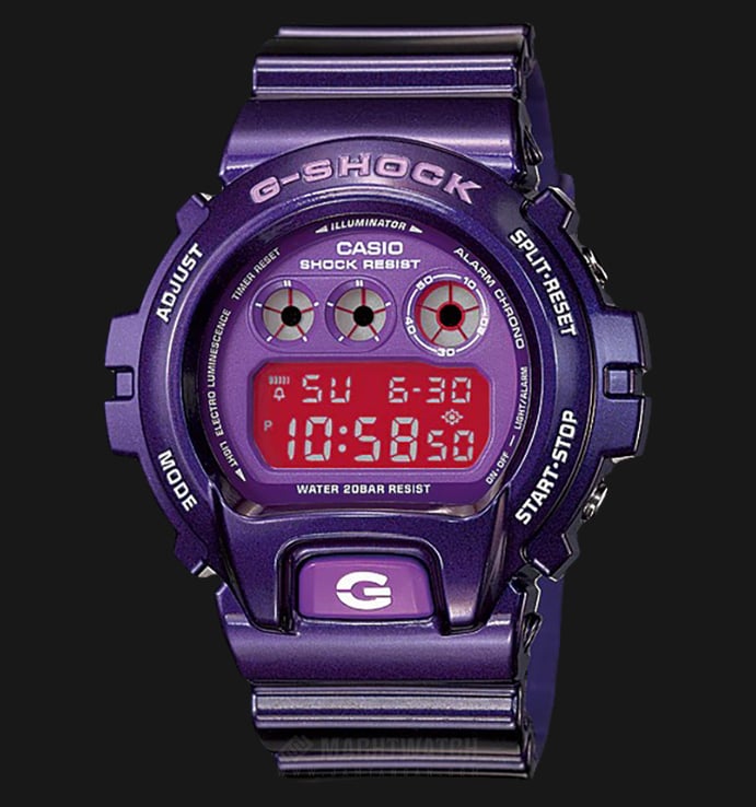 Casio G-Shock Standard Digital DW-6900CC-6DS WR 200M Purple Resin Band