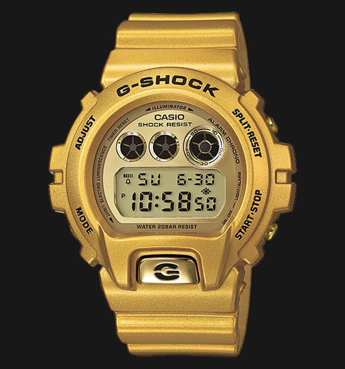 Casio G-Shock DW-6900GD-9DR Gold Digital Dial Gold Resin Strap