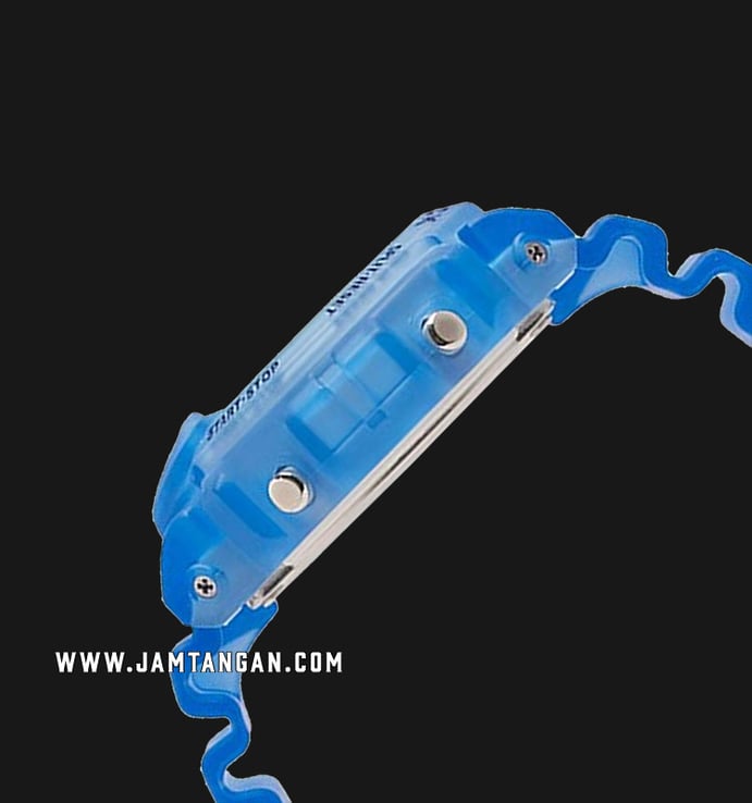 Casio G-Shock DW-6900LS-2DR Color Skeleton Series Digital Dial Blue Clear Resin Band