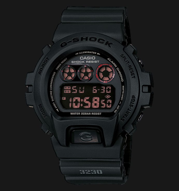 Casio G-Shock DW-6900MS-1DR Military Inspired Series Men Digital Dial Black Resin Band