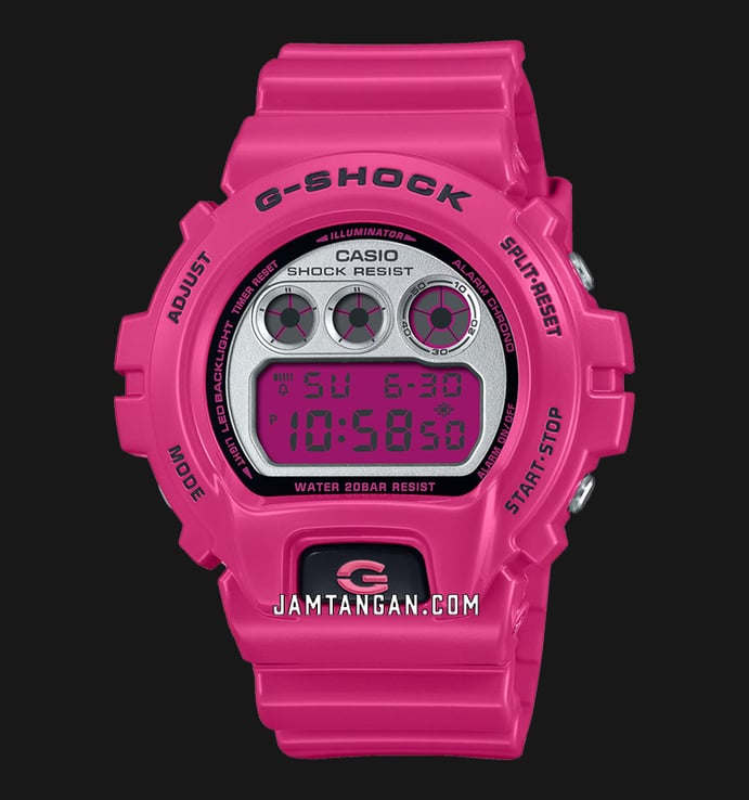 Casio G-Shock DW-6900RCS-4DR Crazy Colors Digital Dial Pink Resin Band