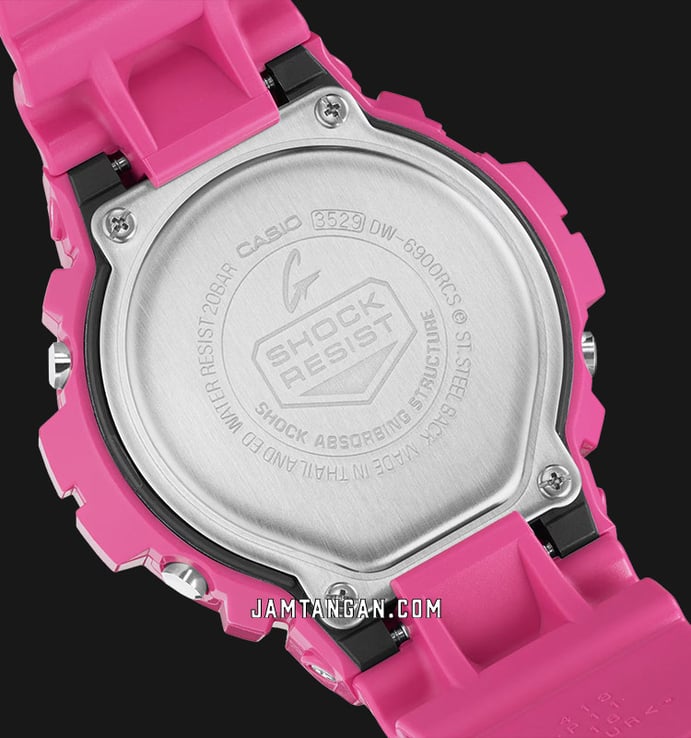 Casio G-Shock DW-6900RCS-4DR Crazy Colors Digital Dial Pink Resin Band