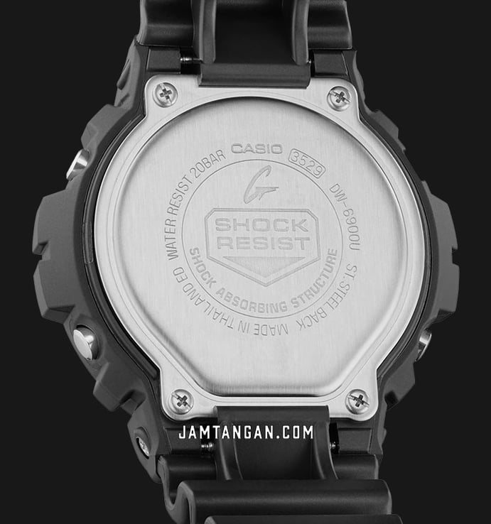 Casio G-Shock DW-6900U-1DR Digital Dial Black Resin Band