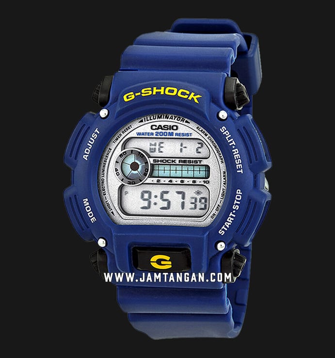Casio G-Shock DW-9052-2VDR Men Digital Dial Blue Resin Band
