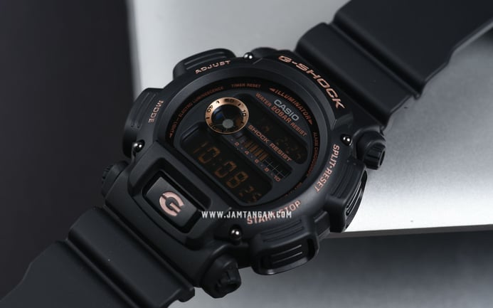 Casio G-Shock DW-9052GBX-1A4DR Black & Rose Gold Collection Digital Dial Black Resin Band