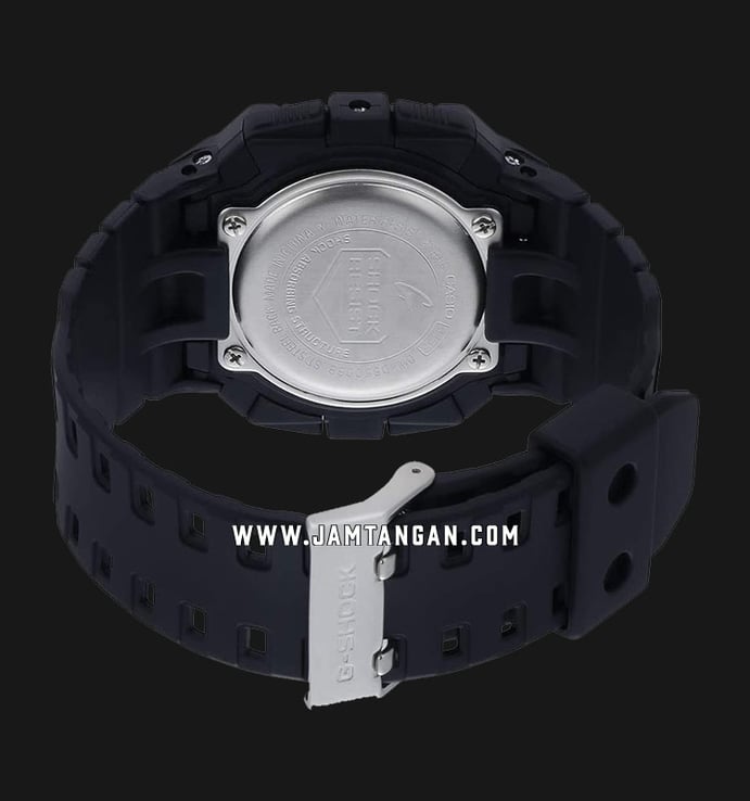 Casio G-Shock DW-D5500BB-1DR Clock Alarm Chronograph Black Resin Band