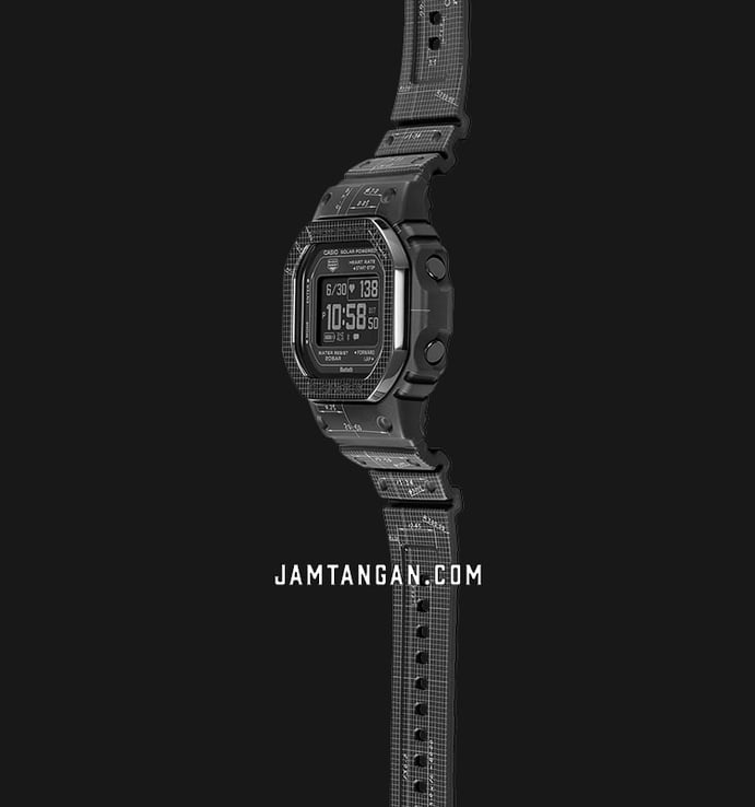 Casio G-Shock DW-H5600EX-1DR 40th Anniversary Smartwatch G-Squad Resin Band + Extra Bezel And Band