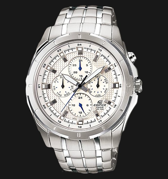 Casio Edifice EF-328D-7AVUDF White Dial Stainless Steel Strap