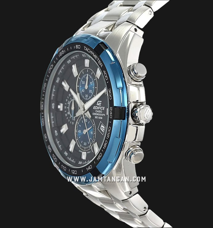 Casio Edifice Chronograph EF-539D-1A2VUDF Water Resistant 100M Black Dial Stainless Steel Band